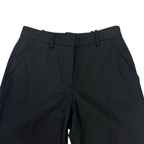 Reformation Dress Pants Black Wool Blend Straight Leg Work Office Minimalist 0 - Picture 3 of 10